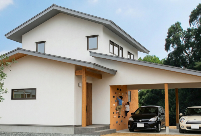 【箕輪町完成見学会】遊ぶように暮らす、土間キッチンとボルダリングのある家